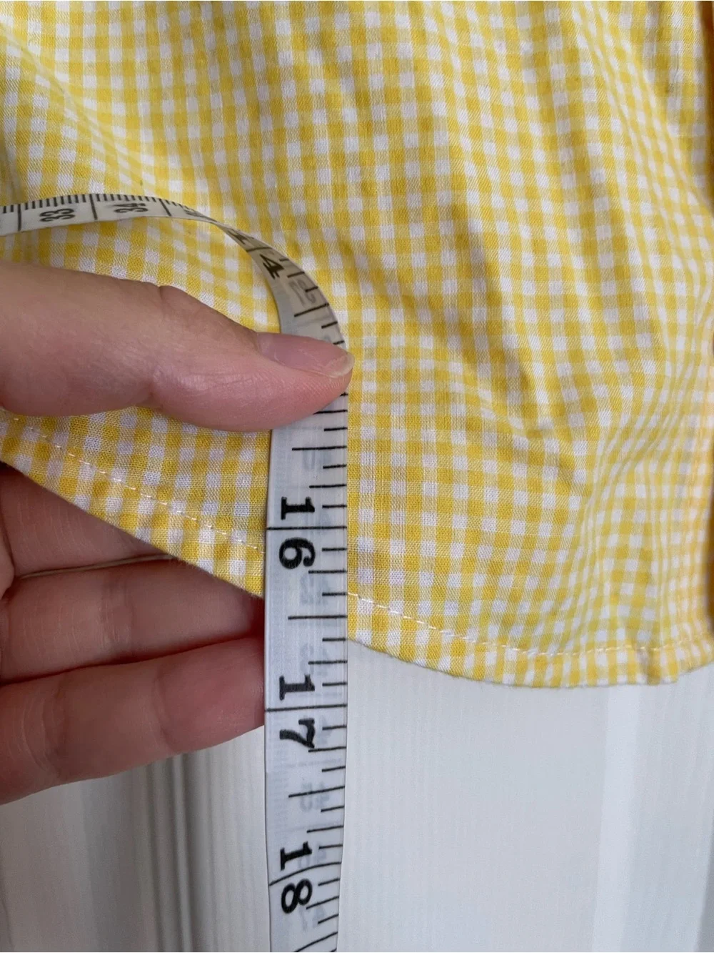 Old Navy 3T Classic Yellow Gingham Short-Sleeve Shirt for Kids